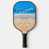 今のところずっと |砂のハートビーチ ピックルボールラケット (正面)