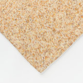 今のところずっと |砂のハートビーチ フリースブランケット (角)