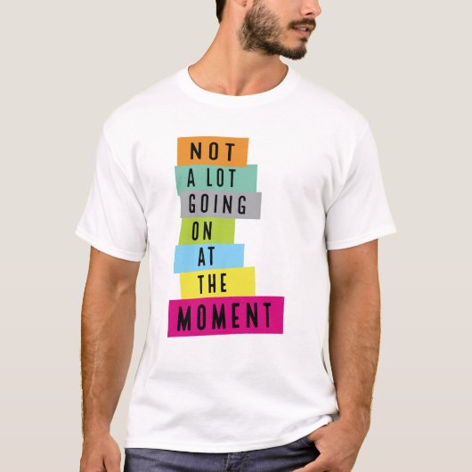 今のところ特に何もない シークイン Tシャツ (正面)