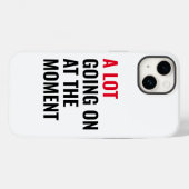 今のところ、かなり忙しい面白いコンサートステッカー Case-Mate iPhoneケース (裏面 (横))