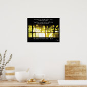 「今のところ、ガラスを暗く透かして見える」ポスター ポスター (キッチン)