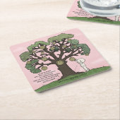 今のような時間はない スクエアペーパーコースター (アングル)