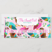 今のフクロウは?ギフト券 (正面)