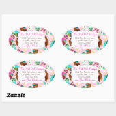 今のフクロウは？ 楕円形シール (シート)