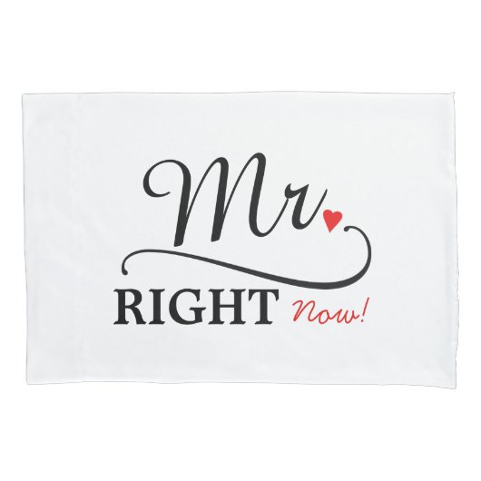 今のミスター&ミセスいつも可愛い新婚たち 枕カバー (正面左)