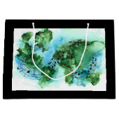 今の世界が必要としているのは愛の甘い愛だ ラージペーパーバッグ (正面)