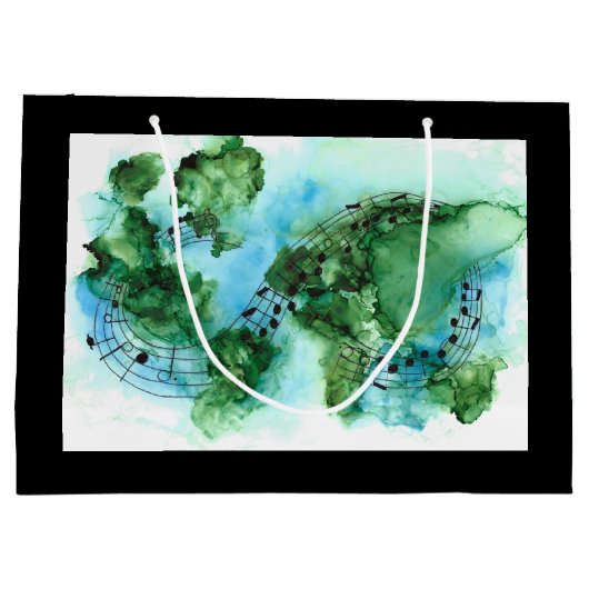 今の世界が必要としているのは愛の甘い愛だ ラージペーパーバッグ (裏面)