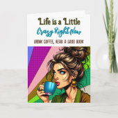 今の人生は熱狂する少し | カラーリングページ サンキューカード (正面)