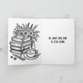 今の人生は熱狂する少し | カラーリングページ サンキューカード (内部)