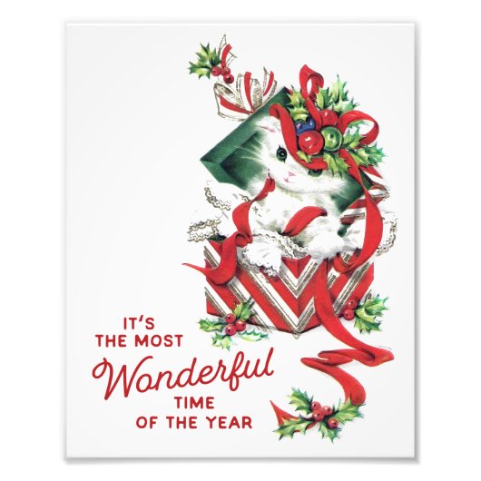 今の壁画のヴィンテージクリスマスキット フォトプリント            (正面)