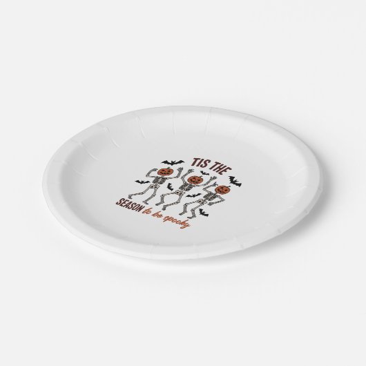 今の季節不気味 ペーパープレート (アングル)