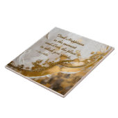 今の幸せを見つける…リーヒラー引用文 タイル (側面)