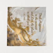 今の幸せを見つける…リーヒラー引用文 タペストリー (正面(横))