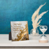 今の幸せを見つける…リーヒラー引用文 フォトプラーク (インサイチュ)