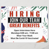 今の採用チームの仕事のビジネスカスタム チラシ (裏面)