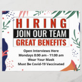 今の採用チームの仕事のビジネスカスタム チラシ (正面)