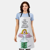 今の楽しい季節を迎えろ!- エプロン (着用した状態)