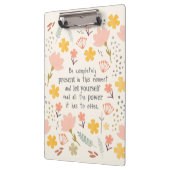 今の瞬間に存在する – 言葉感動的 クリップボード (左)