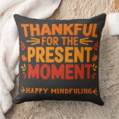 今の瞬間に感謝のカスタマイズ可能な文字 クッション (ブランケット)