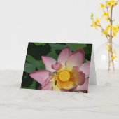 「今の瞬間の生活」グリーティングカード カード (黄色い花)