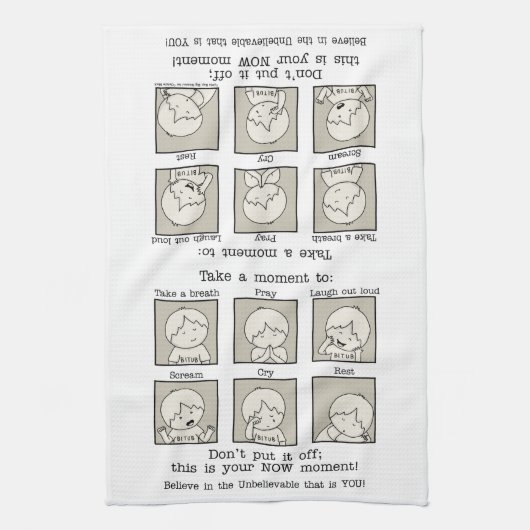 今の瞬間 キッチンタオル (縦)