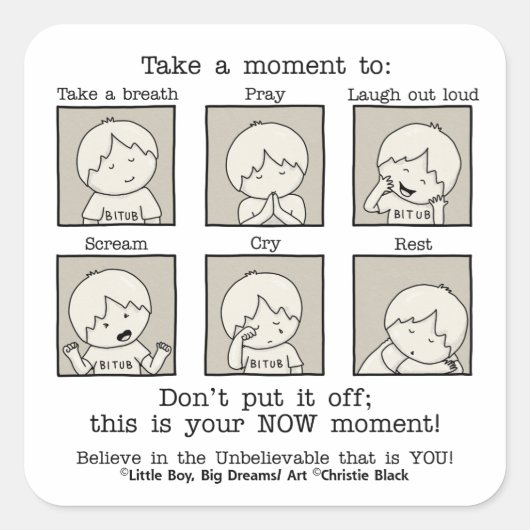 今の瞬間 スクエアシール (正面)