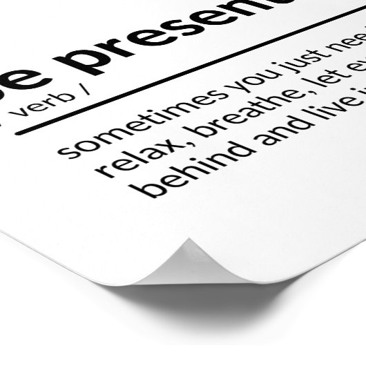 今の瞬間 ポスター (角)