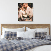 今の瞬間 |新素朴婚カスタムウェディング写真 キャンバスプリント (インサイチュ (寝室))