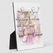 今の素晴らし姿 フォトプラーク (側面)