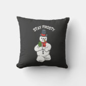 今の霜の降りたクリスマス クッション (正面)