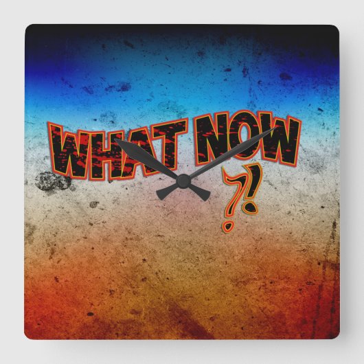 今の?! スクエア壁時計 (正面)