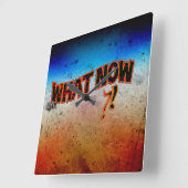 今の?! スクエア壁時計 (傾斜)