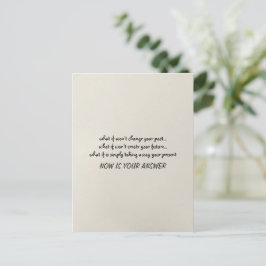 今はあなたの答え引用文ミニマリスト葉書 ポストカード