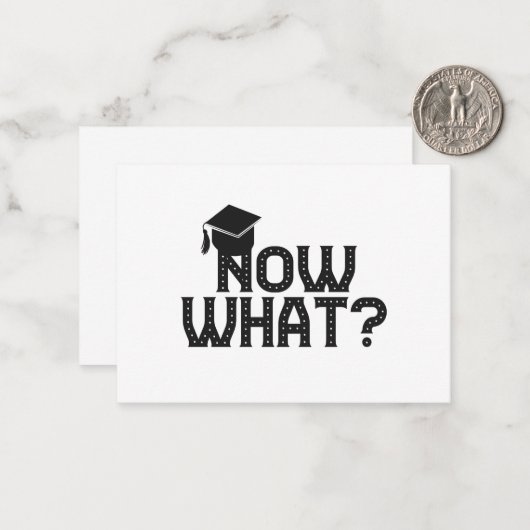 今はおもしろい卒業の先輩 ノートカード (正面/裏面インサイチュ)