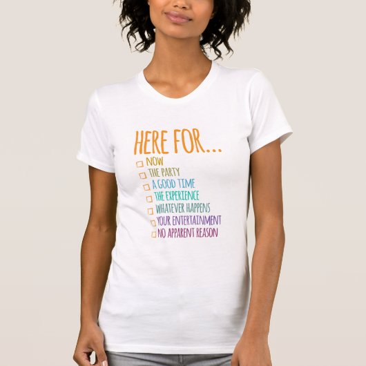 今はここにいる Tシャツ (正面)