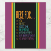 今はここストライプのGfx Black BG ワインラベル (シングルラベル)