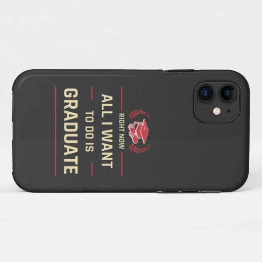 今はただ卒業だけにしたい Case-Mate iPhoneケース (裏面(横))