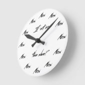 今はもしいないの？ ラウンド壁時計 (傾斜)