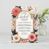 今はアクリル系アジア濃厚な韓国ブライダルシャワー 招待状 (スタンド正面)