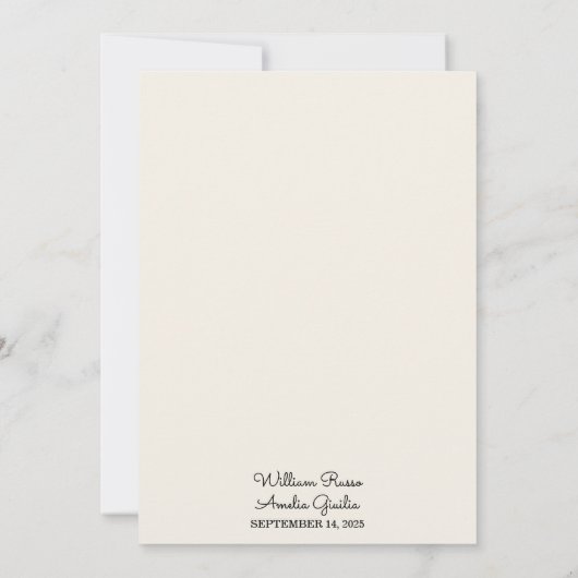 今はカジュアルハートファンシーは愛の結婚み 招待状 (裏面)