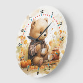 今はクマの時だ ラージ壁時計 (傾斜)