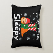 今はクリスマスに眠くなる季節だ アクセントクッション (正面(垂直))