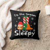 今はクリスマスに眠くなる季節だ クッション (ブランケット)