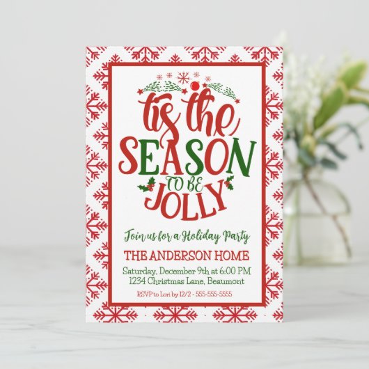 今はクリスマスのパーティーすてきになる 招待状 (スタンド正面)