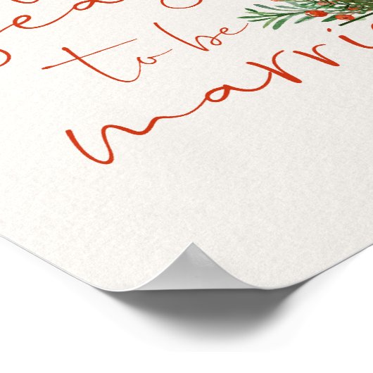 今はクリスマス結婚したの季節だ結婚 ポスター (角)