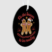 今はクリスマス読学校の季節だ オーナメント (正面)