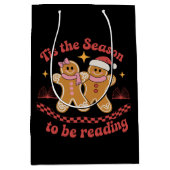 今はクリスマス読学校の季節だ ミディアムペーパーバッグ (正面)