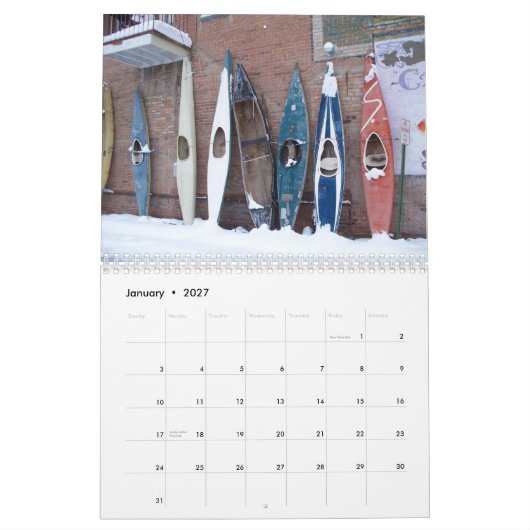 今はコロラドだ！ カレンダー (1月 2027)