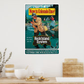 今はコロラド時間ロックアイランドシステム鉄道 ポスター (キッチン)