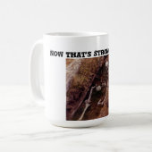 今はコーヒーが強い!スケルトンの墓写真 コーヒーマグカップ (正面左)